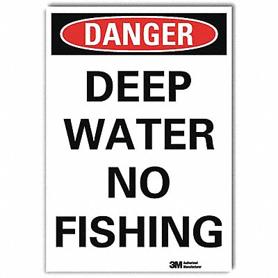 LYLE U31291RD5X7 Danger Sign 7 in x 5 in Reflective Sheeting