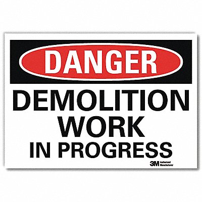 LYLE U31292RD14X10 Danger Sign 10inx14inReflective Sheeting