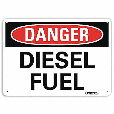 LYLE U31294RA14X10 Danger Sign 10 in x 14 in Aluminum