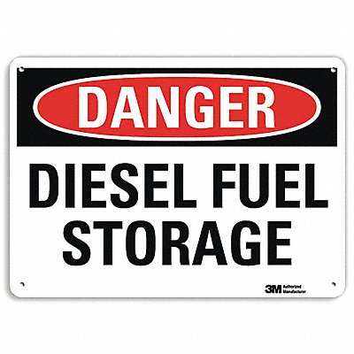 LYLE U31299RA14X10 Danger Sign 10 in x 14 in Aluminum