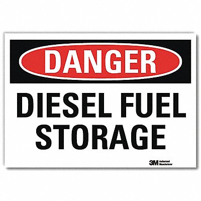 LYLE U31299RD7X5 Danger Sign 5inx7in Reflective Sheeting