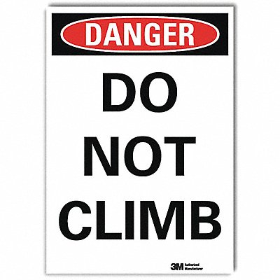LYLE U31304RD5X7 Danger Sign 7inx5in Reflective Sheeting