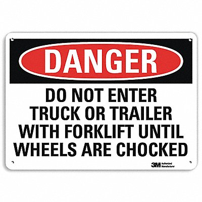 LYLE U31323RA14X10 Danger Sign 10 in x 14 in Aluminum
