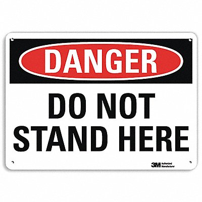 LYLE U31360NA14x10 Danger Sign 10 in x 14 in Aluminum