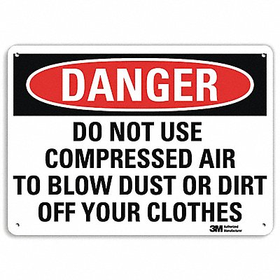 LYLE U31373NA14x10 Danger Sign 10 in x 14 in Aluminum