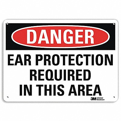 LYLE U31390NA10x7 Danger Sign 7 in x 10 in Aluminum