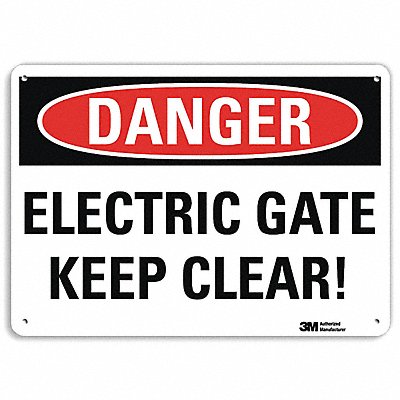 LYLE U31398NP10X7 Danger Sign 7 in x 10 in Plastic