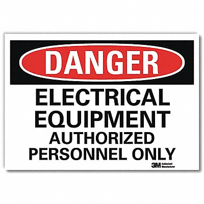 LYLE U31401RD14X10 Danger Sign 10inx14inReflective Sheeting