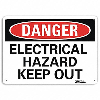 LYLE U31408NP10X7 Danger Sign 7 inx10 in Plastic