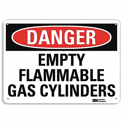 LYLE U31423NP10X7 Danger Sign 7 inx10 in Plastic