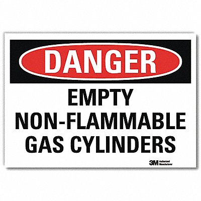 LYLE U31424RD7X5 Danger Sign 5inx7in Reflective Sheeting