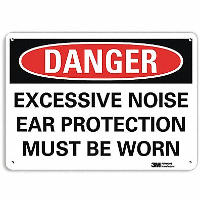 LYLE U31430RA14X10 Danger Sign 7 in x 14 in Aluminum