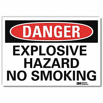 LYLE U31433RD14X10 Danger Sign 10 in x 14 in Reflective Sheeting