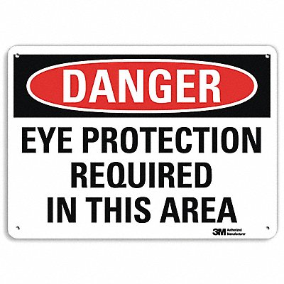 LYLE U31450NA14x10 Danger Sign 10 in x 14 in Aluminum