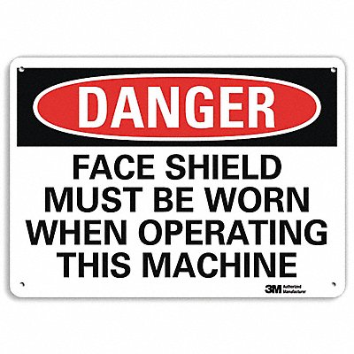 LYLE U31455NP14X10 Danger Sign 10 inx14 in Plastic