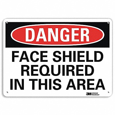 LYLE U31456NP10X7 Danger Sign 7 inx10 in Plastic