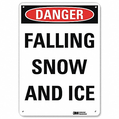 LYLE U31469RA10X14 Rflctv Icy Condition Sign 14x10in NonPVC