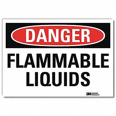 LYLE U31484RD14X10 Danger Sign 10inx14inReflective Sheeting
