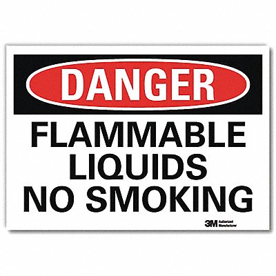 LYLE U31485RD14X10 Danger Sign 10 in x 14 in Reflective Sheeting