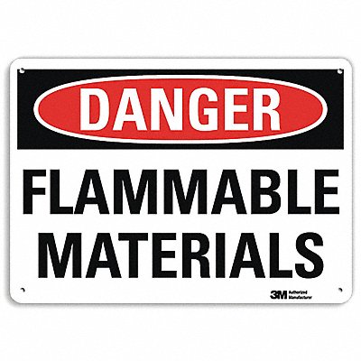 LYLE U31498NA10x7 Danger Sign 7 in x 10 in Aluminum