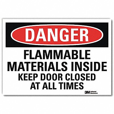 LYLE U31499RD7X5 Danger Sign 5inx7in Reflective Sheeting