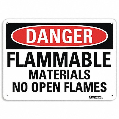 LYLE U31501NA10x7 Danger Sign 7 in x 10 in Aluminum