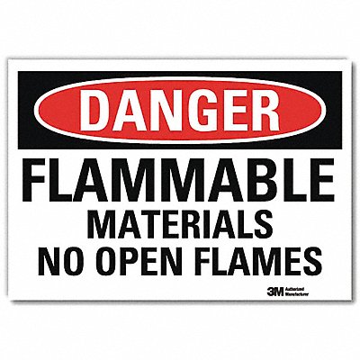 LYLE U31501RD14X10 Danger Sign 10 in x 14 in Reflective Sheeting