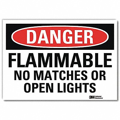 LYLE U31504RD14X10 Danger Sign 10 in x 14 in Reflective Sheeting