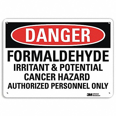 LYLE U31517RA14X10 Danger Sign 10 in x 14 in Aluminum
