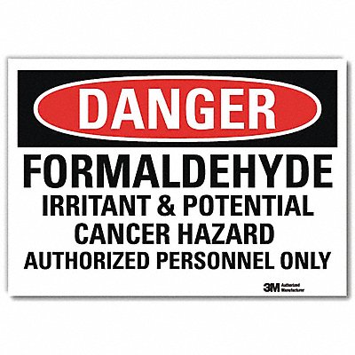 LYLE U31517RD10X7 Danger Sign 7inx10in Reflective Sheeting
