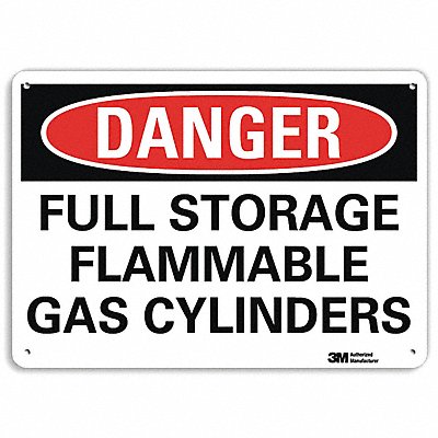 LYLE U31524RA14X10 Danger Sign 10 in x 14 in Aluminum