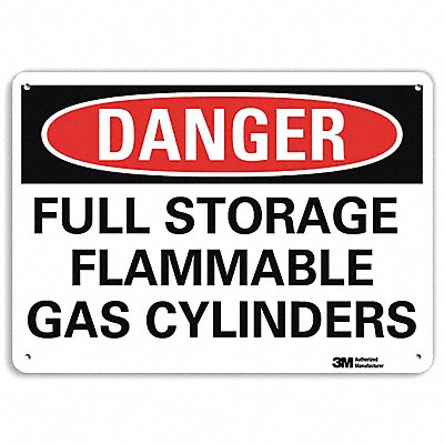 LYLE U31525RA10X7 Danger Sign 7 in x 10 in Aluminum