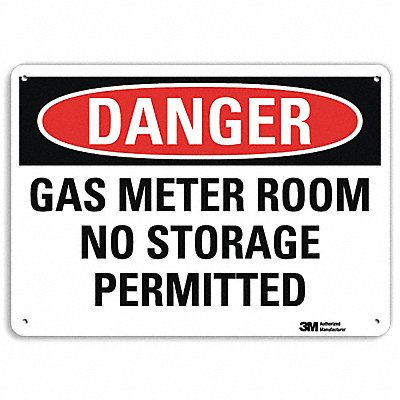 LYLE U31530NA10x7 Danger Sign 7 in x 10 in Aluminum