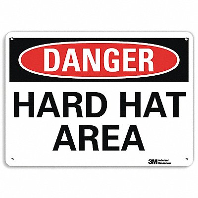 LYLE U31548NA10x7 Danger Sign 7 in x 10 in Aluminum