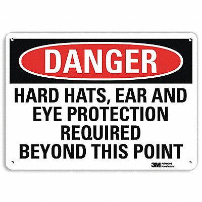 LYLE U31561NA10x7 Danger Sign 7 in x 10 in Aluminum