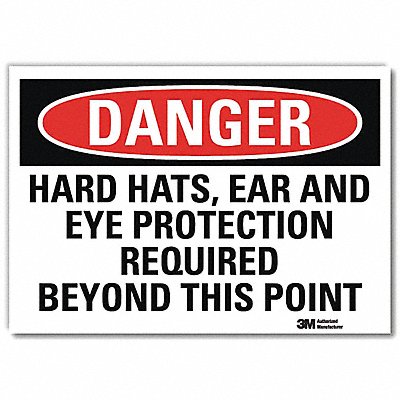 LYLE U31561RD14X10 Danger Sign 10inx14inReflective Sheeting