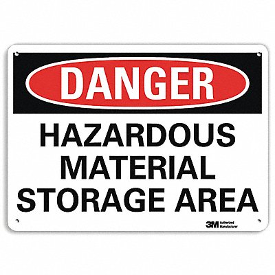 LYLE U31572NA10x7 Danger Sign 7 in x 10 in Aluminum