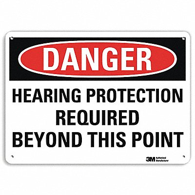 LYLE U31587RA14X10 Danger Sign 10 in x 14 in Aluminum