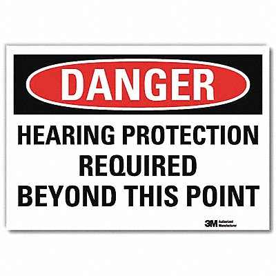 LYLE U31587RD14X10 Danger Sign 10inx14inReflective Sheeting