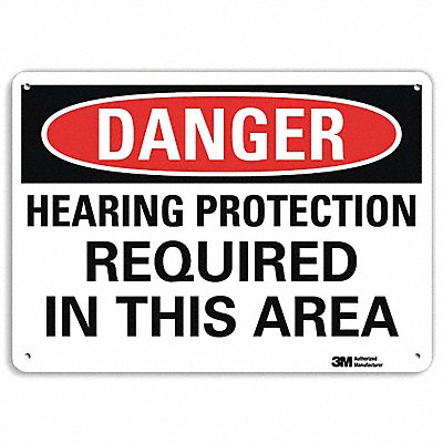 LYLE U31589NA14x10 Danger Sign 10 in x 14 in Aluminum