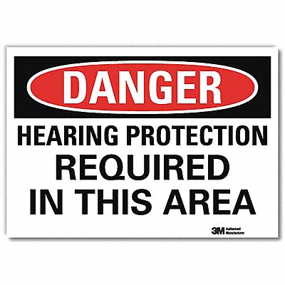 LYLE U31589RD14X10 Danger Sign 10inx14inReflective Sheeting