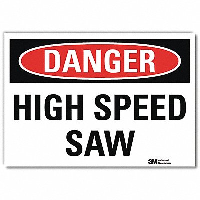 LYLE U31599RD14X10 Danger Sign 10 in x 14 in Reflective Sheeting