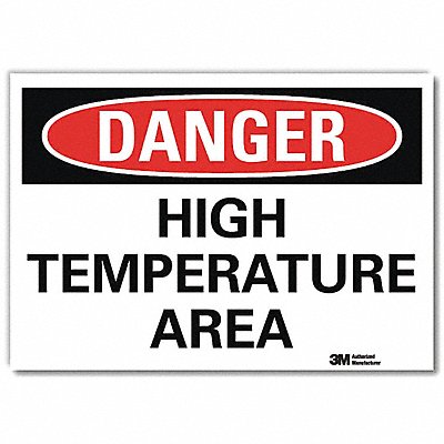 LYLE U31600RD7X5 Danger Sign 5inx7in Reflective Sheeting