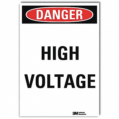 LYLE U31602RD5X7 Danger Sign 7 in x 5 in Reflective Sheeting