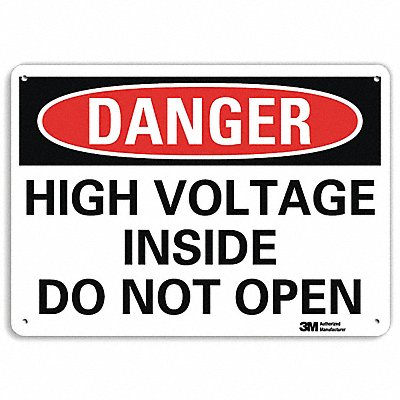 LYLE U31620NA10x7 Danger Sign 7 in x 10 in Aluminum