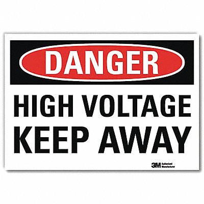 LYLE U31622RD14X10 Danger Sign 10inx14inReflective Sheeting