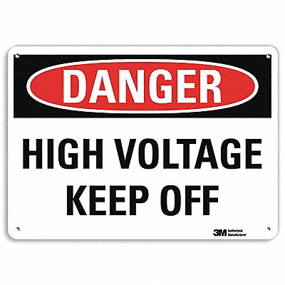 LYLE U31625NP14X10 Danger Sign 10 in x 14 in Plastic