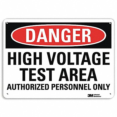 LYLE U31632RA10X7 Danger Sign 7 in x 10 in Aluminum