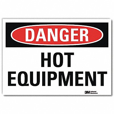 LYLE U31655RD7X5 Danger Sign 5inx7in Reflective Sheeting