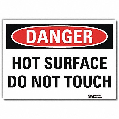 LYLE U31660RD10X7 Danger Sign 7inx10in Reflective Sheeting